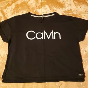 Calvin crop top tee